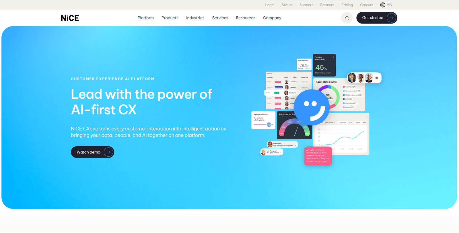 NICE CXone platform for regulated industries